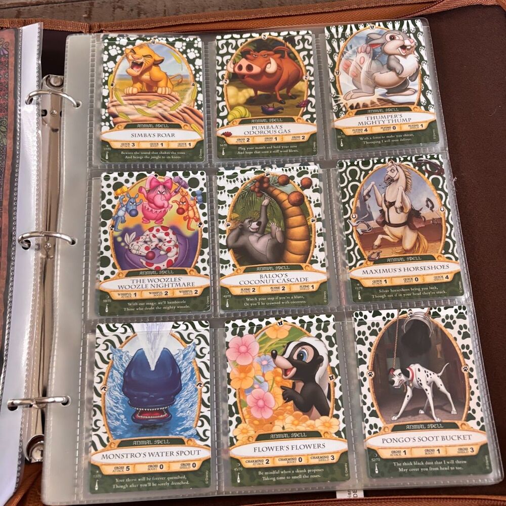 Disney Sorcerers of the Magic Kingdom SOTMK Card Lot 50+ Cards with Binder & Map - Picture 5 of 10